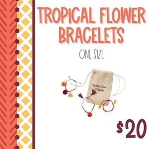 Matilda Jane tropical flowers bracelets NWT
